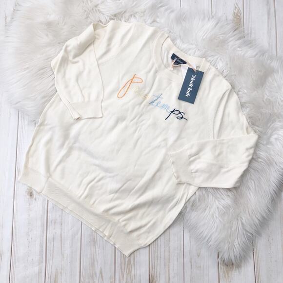ModCloth‎ Women's Cream Printemps Charm School Pullover Sweater 3X NEW - Picture 3 of 5